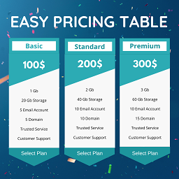 Easy Pricing Table WP  最好的WordPress常用插件下载 博客插件模块