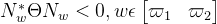 N^{*}_w\Theta N_w<0,w\epsilon \left [ \begin{matrix} \varpi _1 & \varpi _2 \end{matrix} \right ]